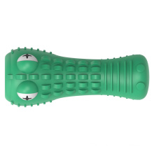 Amazon best selling environment natural rubber alligator dental care dog chew stick toothbrush